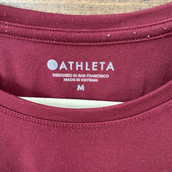 Athleta Burgundy Tank Top with Breathable Fabric and Sleek Design - Picture 2 of 3